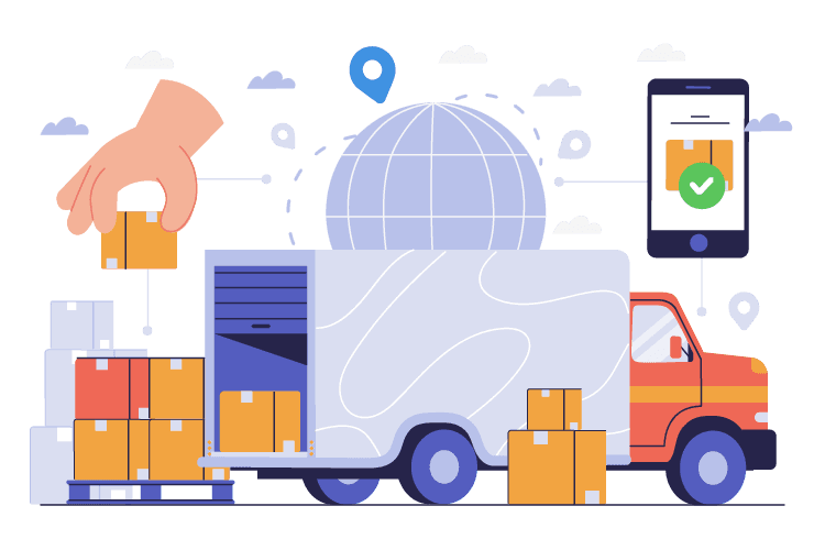 B2B logistics illustration